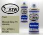 Preview: Ford, Mineral Gray Pri Metallic, TK / M7020 / M7026: 400ml Sprühdose + 400ml Klarlack - Set, von ATW Autoteile West.